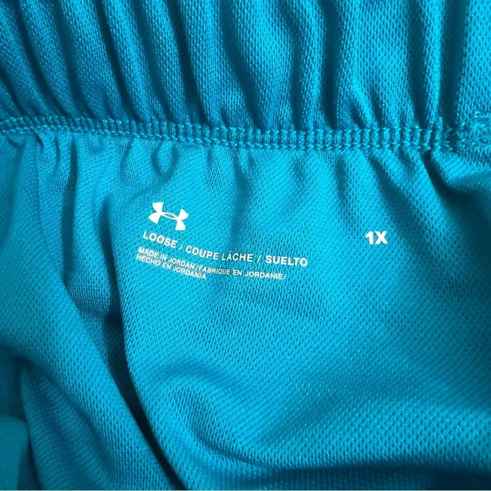 Under Armour Turquoise Athletic Shorts Size 1X - Picture 6 of 7